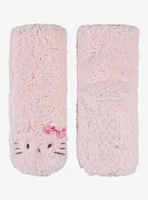 Hello Kitty Pastel Pink Sherpa Slipper Socks