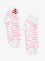 Strawberry Shortcake Stripe Fuzzy Socks