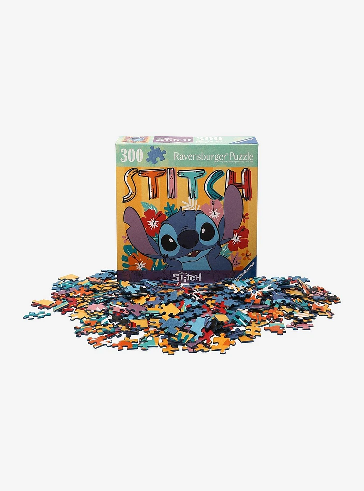 Disney Stitch Floral Portrait Puzzle