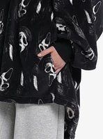 Scream Ghost Face Oversized Hoodie