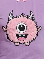 Sweet Society Fuzzy Monster Girls Ringer Baby T-Shirt