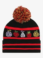 One Piece Devil Fruits Pom Beanie