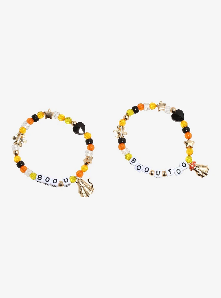 Thorn & Fable Boo U Ghost Best Friend Bead Bracelet Set