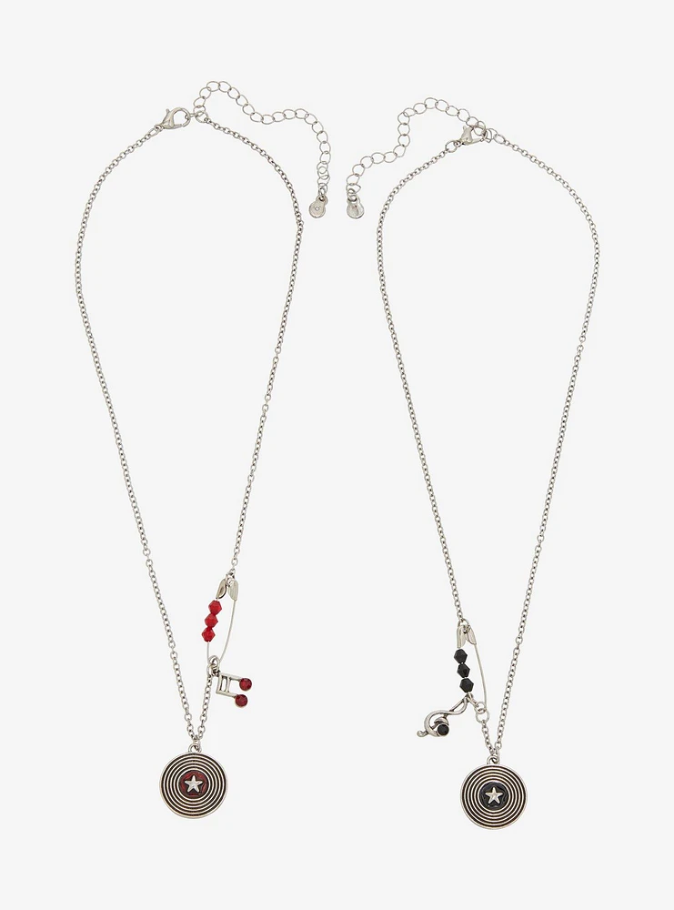 Social Collision Music Note Record Best Friend Necklace Set