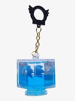 Sonic The Hedgehog Cube Liquid Key Chain