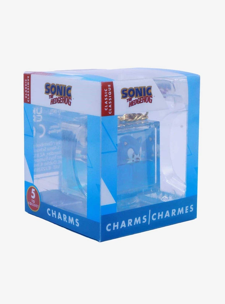 Sonic The Hedgehog Cube Liquid Key Chain