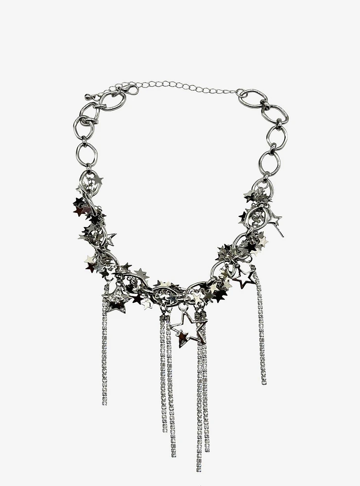 Social Collision Stars & Jewels Chunky Chain Necklace