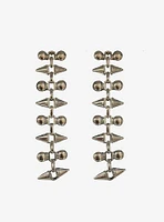 Social Collision Spike Stud Drop Earrings