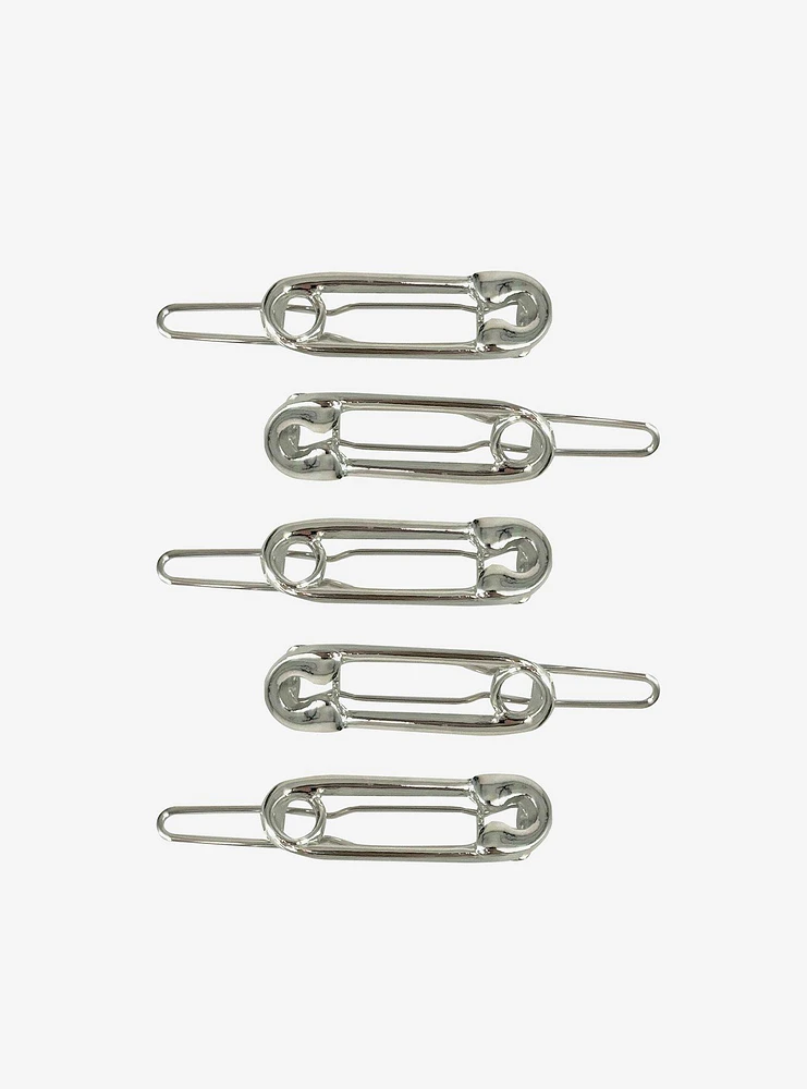 Social Collision Safety Pin Hair Clip Set