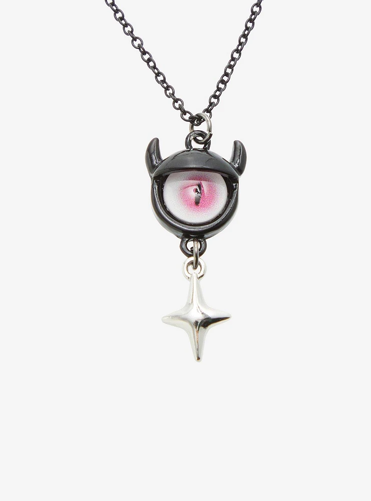 Social Collision Monster Eye Star Best Friend Necklace Set