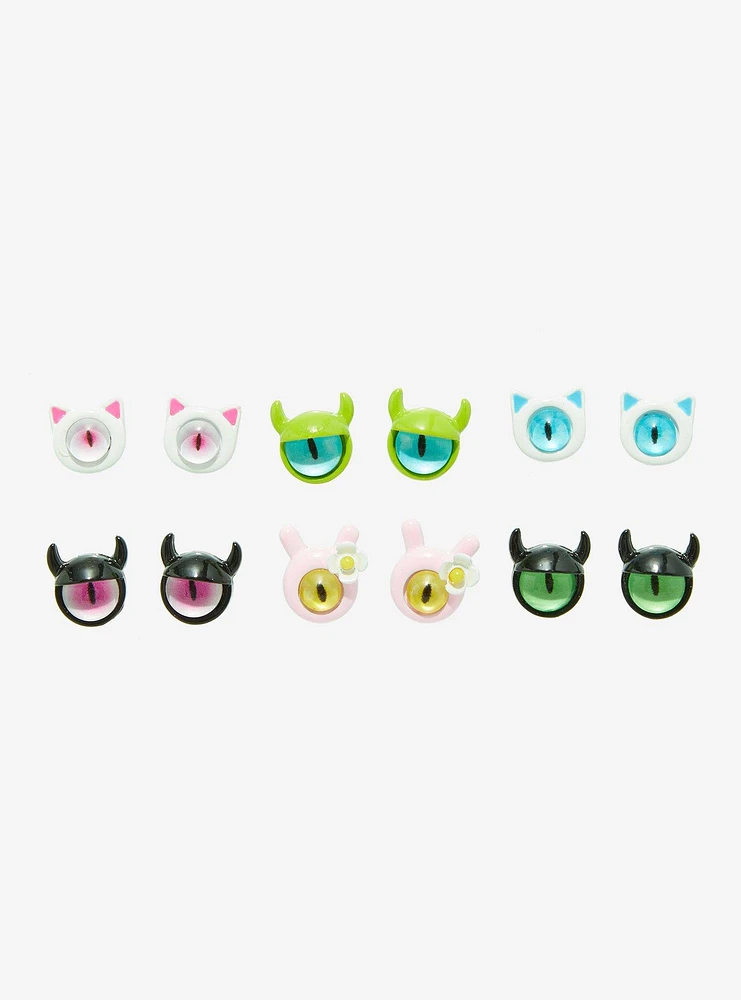 Social Collision Monster Eyes Stud Earring Set