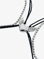 Social Collision Winged Heart Magnet Best Friend Bracelet Set