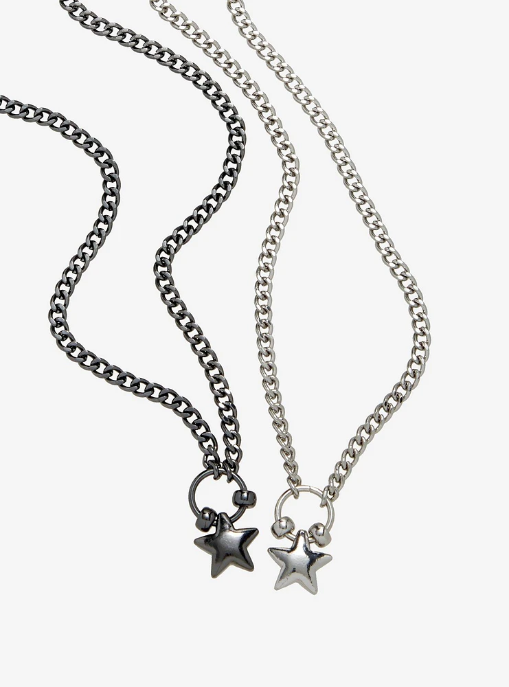 Social Collision Star Chain Best Friend Necklace Set