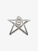 Social Collision Spiral Star Bling Claw Hair Clip