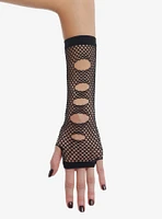 Cutout Fishnet Arm Warmers