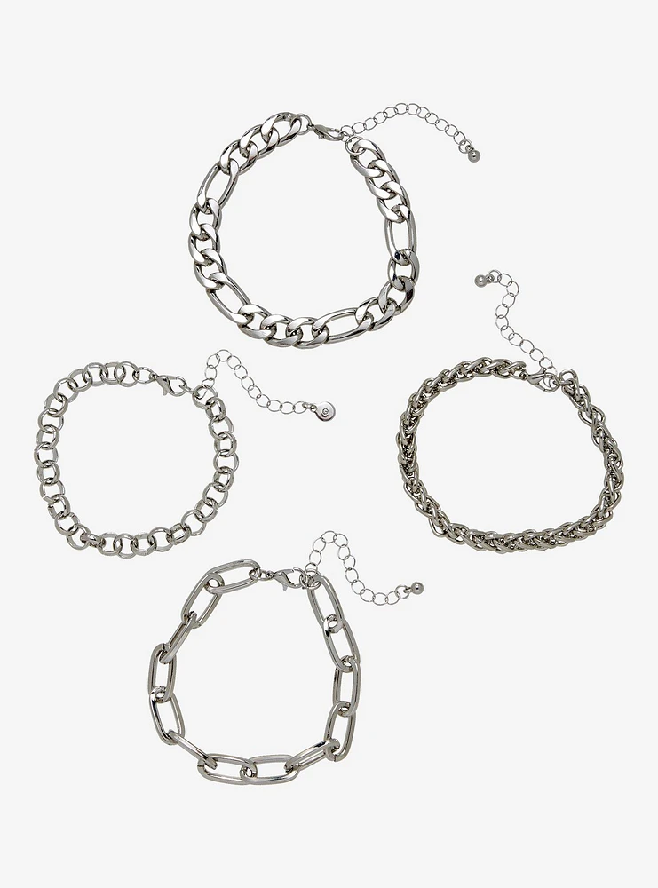 Social Collision Chain Bracelet Set