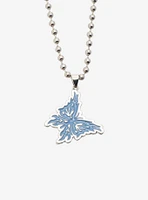 Social Collision Metal Butterfly Best Friend Necklace Set