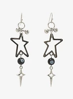 Social Collision Star Pendant 8 Ball Earrings