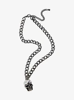 Social Collision Skull Pendant Chain Necklace