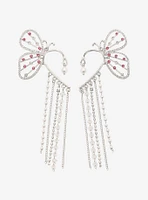 Sweet Society Butterfly Rhinestone Chain Ear Cuff Set