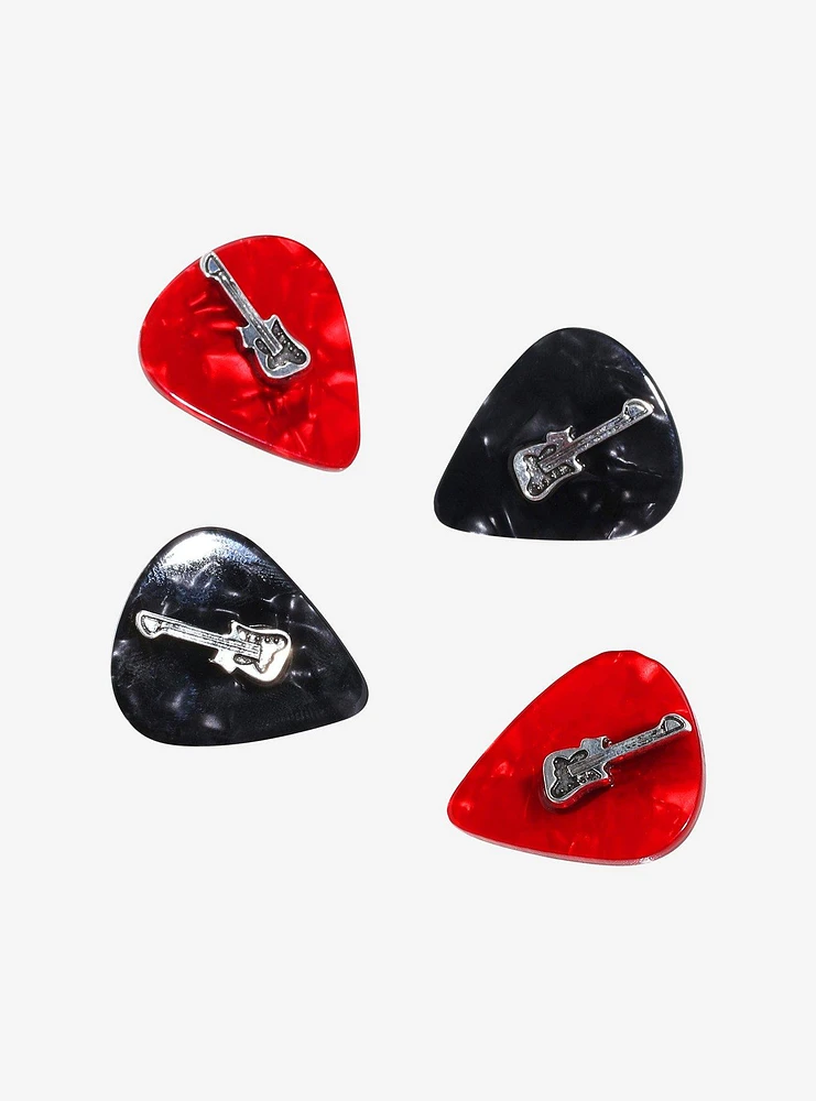 Social Collision Guitar Pick Hair Clip Set