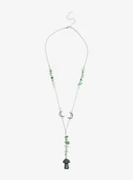 Thorn & Fable Mushroom Moon Green Crystal Necklace