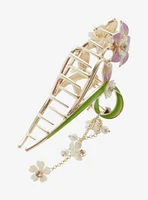 Thorn & Fable Purple Lily Claw Hair Clip