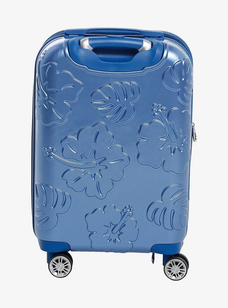 Ful Disney Stitch Blue Textured Hard Shell Luggage