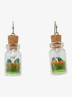 Ghost Pumpkin Bottle Earrings