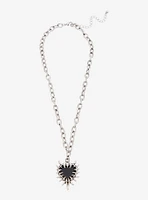 Social Collision Spike Heart Necklace