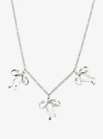 Social Collision Bow Bling Necklace