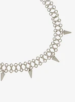 Social Collision Spike Tattoo Chain Choker