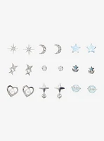 Sweet Society Blue Star Celestial Stud Earring Set