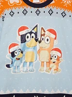 Bluey Heeler Family Santa Hat Holiday Sweater — BoxLunch Exclusive