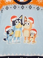 Bluey Heeler Family Santa Hat Holiday Sweater — BoxLunch Exclusive