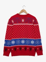 Marvel Spider-Man Santa Hat Holiday Sweater — BoxLunch Exclusive