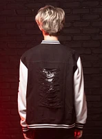 Our Universe Marvel Venom Patches Destructed Varsity Jacket