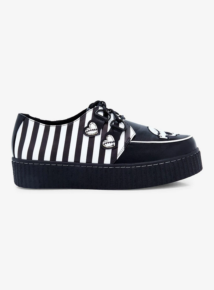 Monster High X YRU Frankie Stein Stripe Creepers