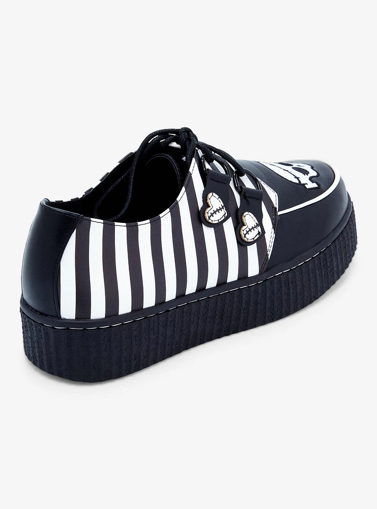 Monster High X YRU Frankie Stein Stripe Creepers