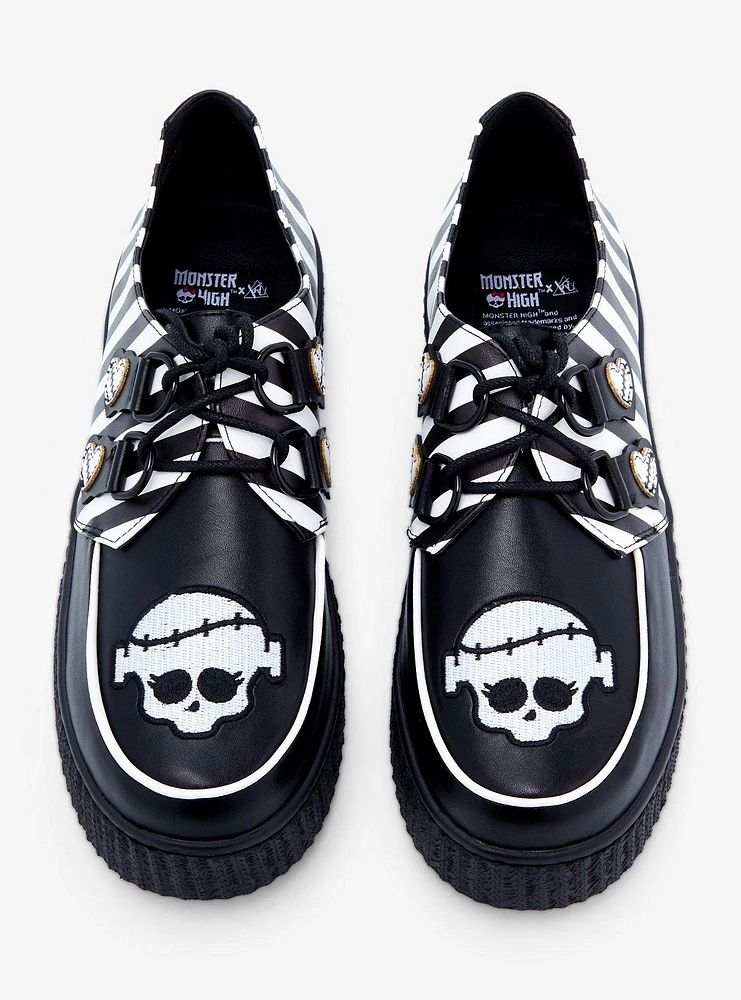 Monster High X YRU Frankie Stein Stripe Creepers