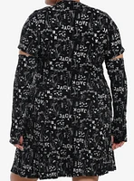 Her Universe The Nightmare Before Christmas Arm Warmer Thermal Dress Plus