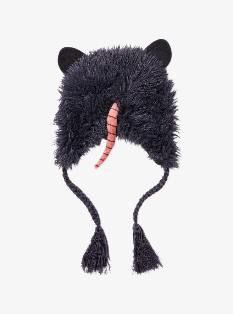 Possum Fuzzy Tassel Beanie