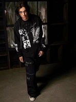 The Crow Patchwork Oversized Hoodie