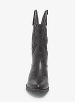 Yoki Black Cowboy Boots