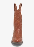 Yoki Brown Cowboy Boots