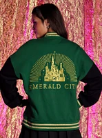 Wicked Emerald City Girls Oversized Varsity Jacket