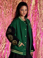 Wicked Emerald City Girls Oversized Varsity Jacket