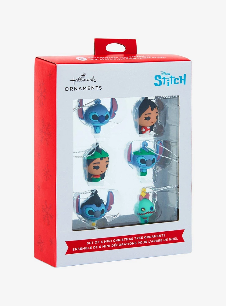 Hallmark Disney Lilo & Stitch Shatterproof Mini Ornament Set