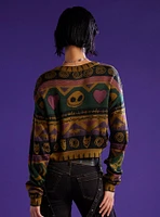 Her Universe The Nightmare Before Christmas Fair Isle Girls Crop Sweater