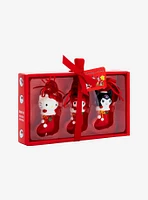 Blue Sky Hello Kitty And Friends Holiday Stocking Trio Ornament Set